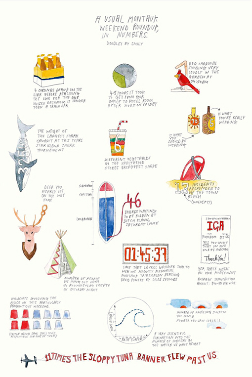 emily anderson The usual montauk infographics